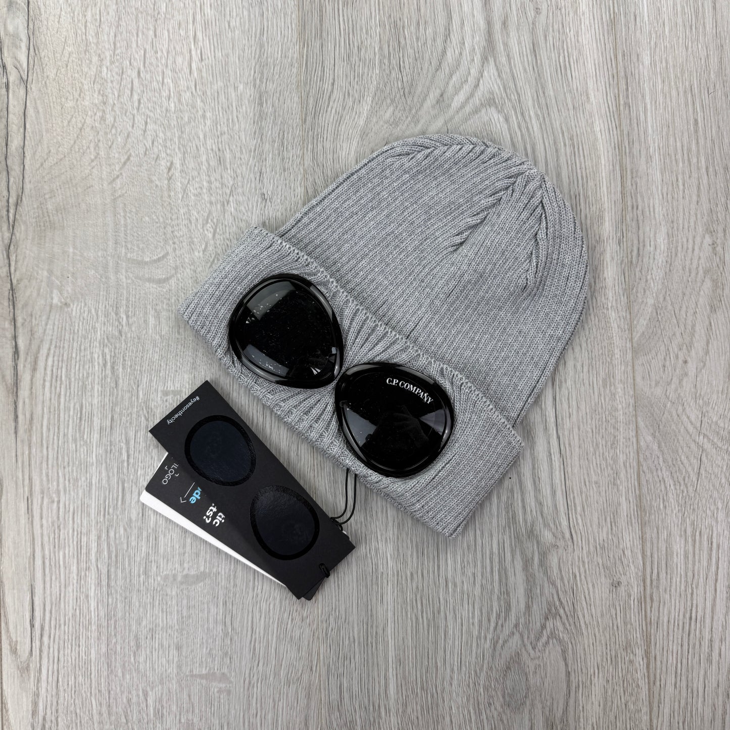 CP Company Men’s Grey Goggle Beanie