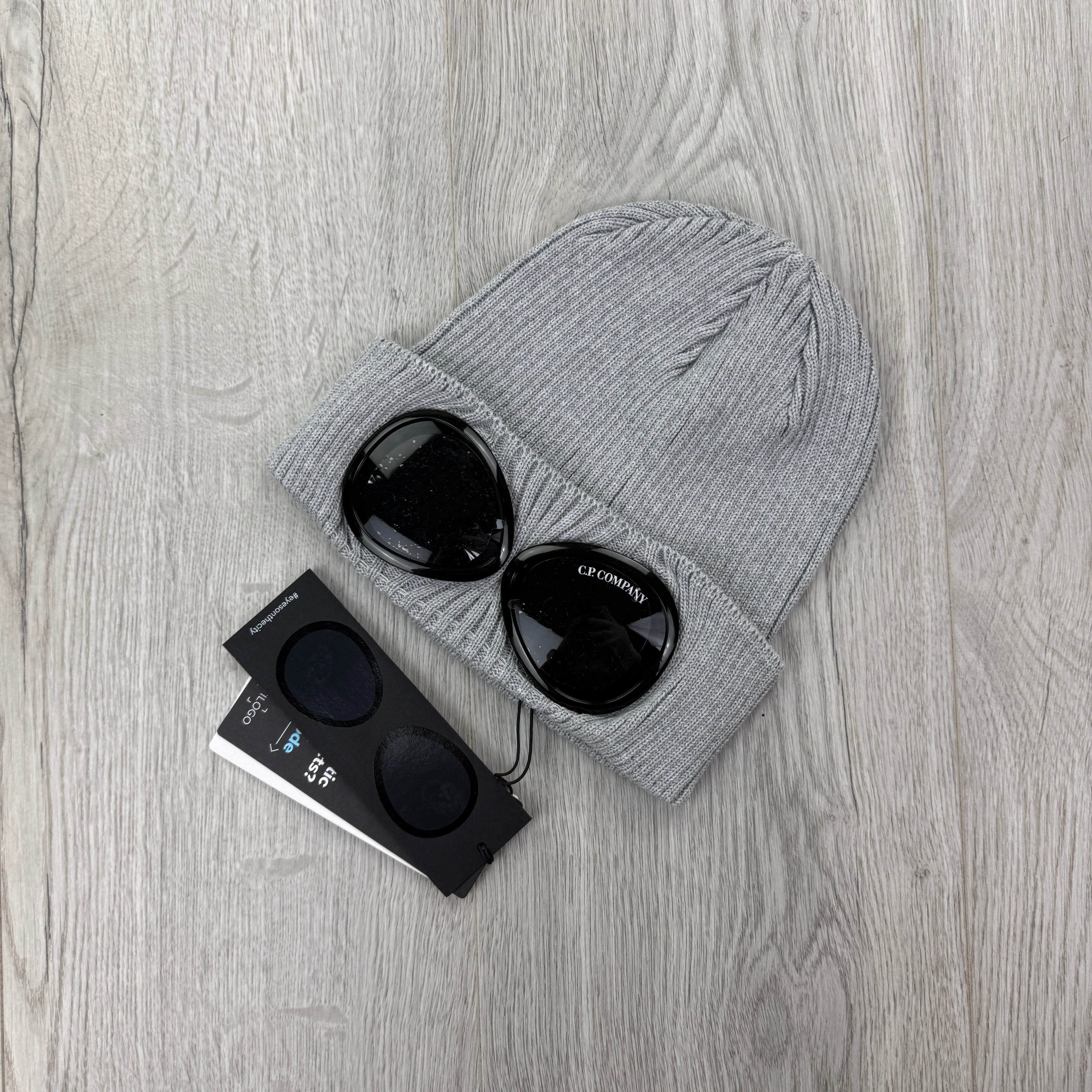 CP Company Men’s Grey Goggle Beanie
