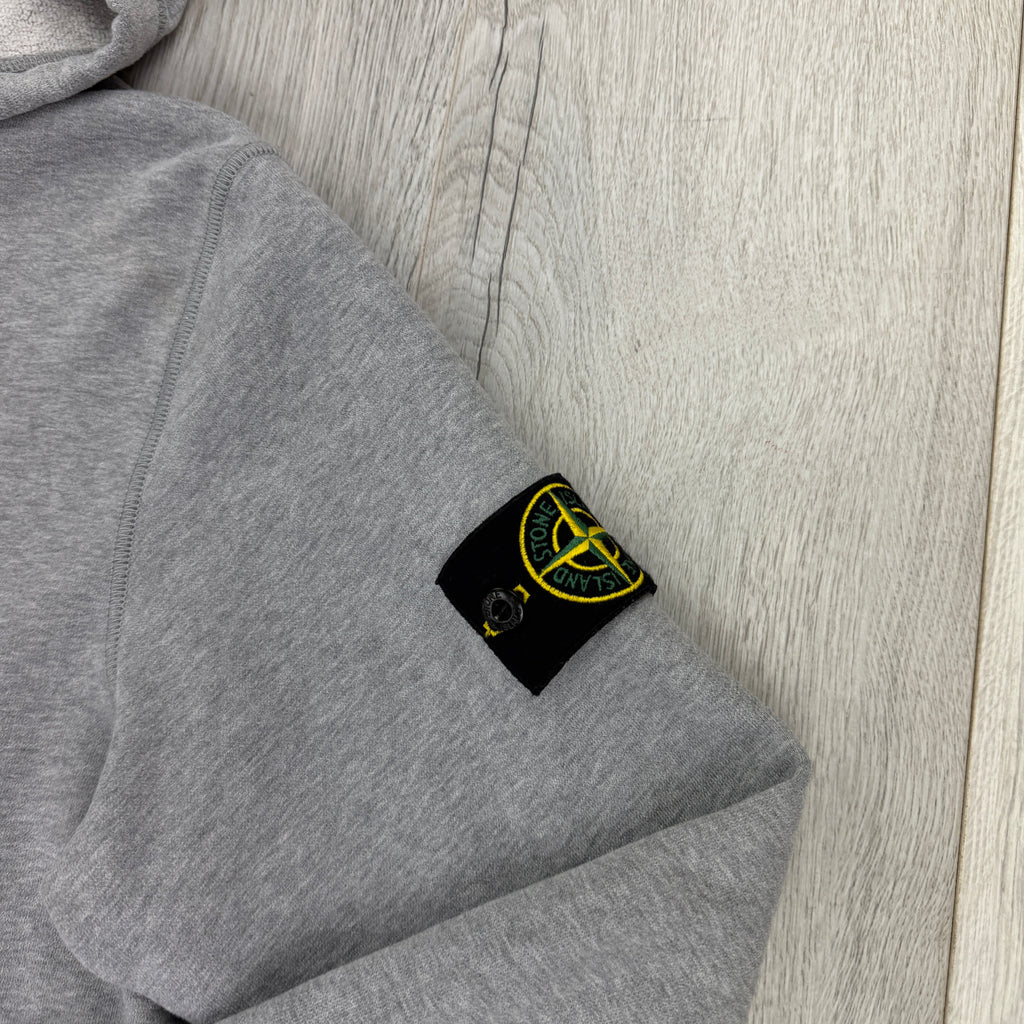 Stone Island Men’s Grey Pullover Hoodie - Medium
