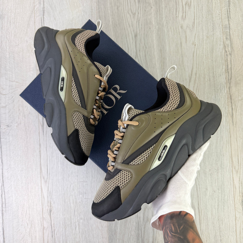 Dior B22 Men’s Khaki Green Trainers - 45 (Uk 10/10.5)