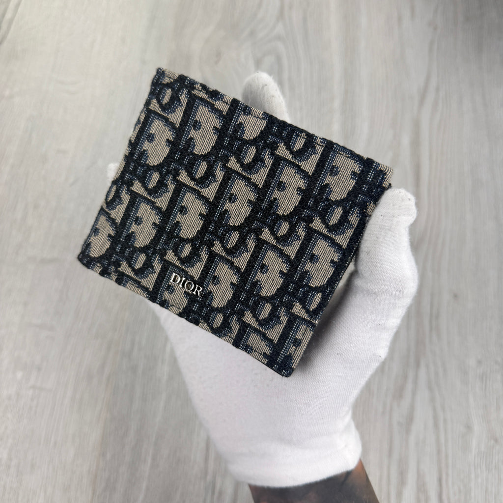Dior Men’s Jacquard Oblique Bifold Wallet