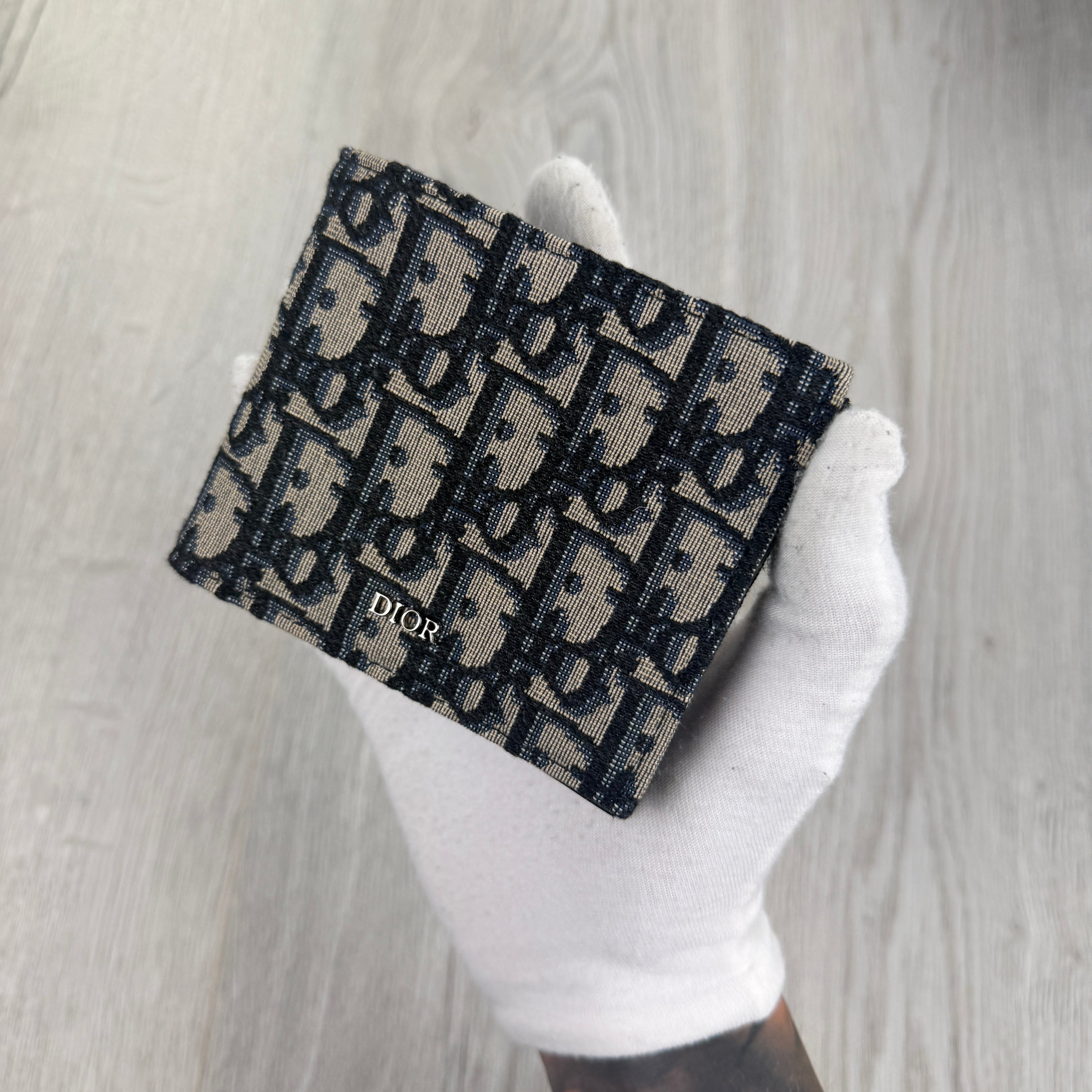 Dior Men’s Jacquard Oblique Bifold Wallet