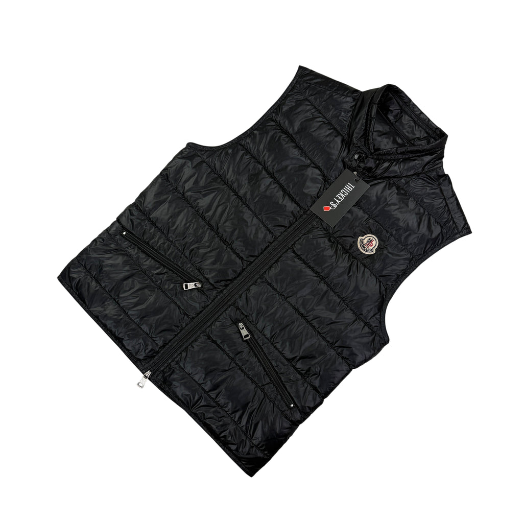 Moncler Men’s Black GUI Down Gilet - Size 0