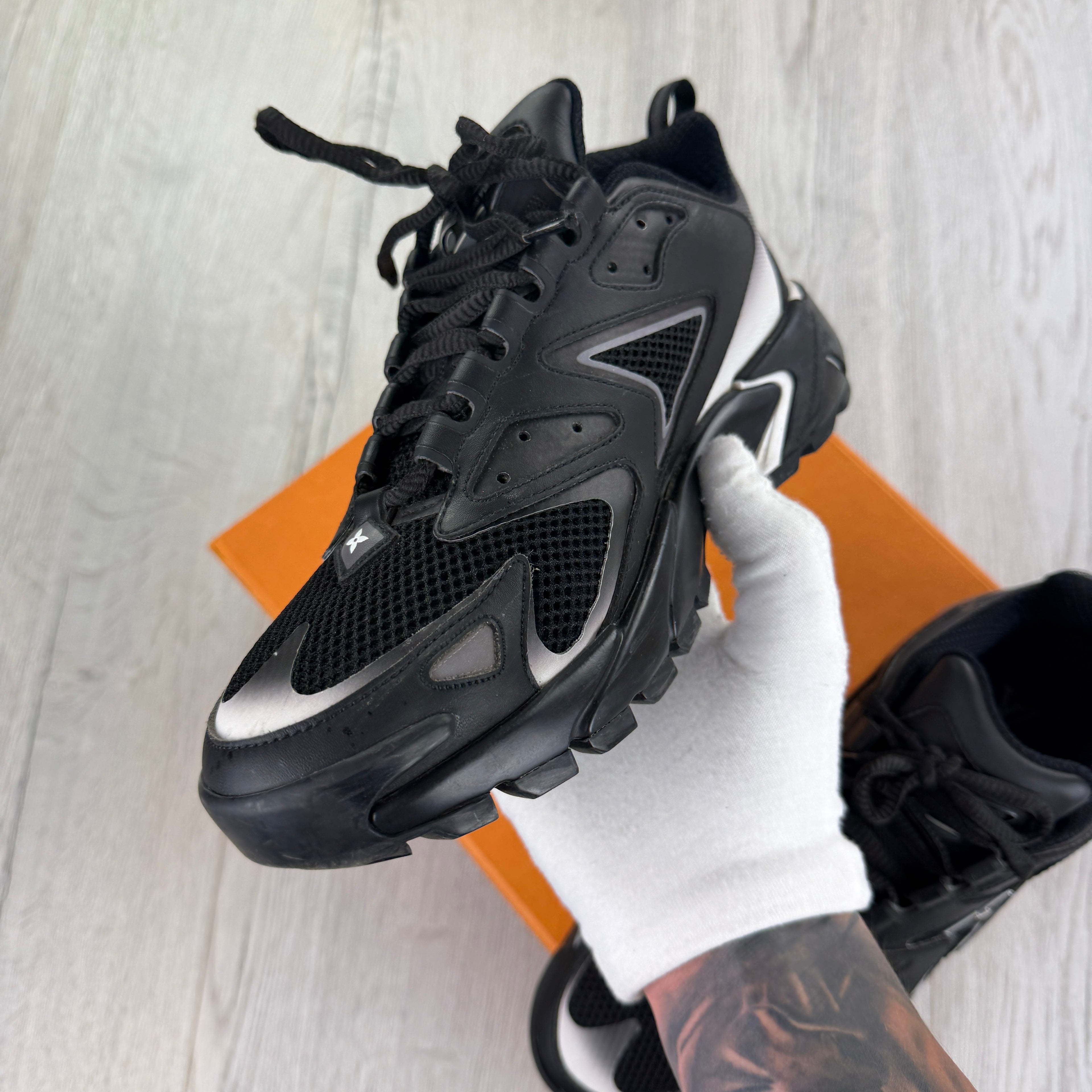Louis Vuitton Men’s Black White Tactical Trainers  - Uk 7 (Fit 7.5)