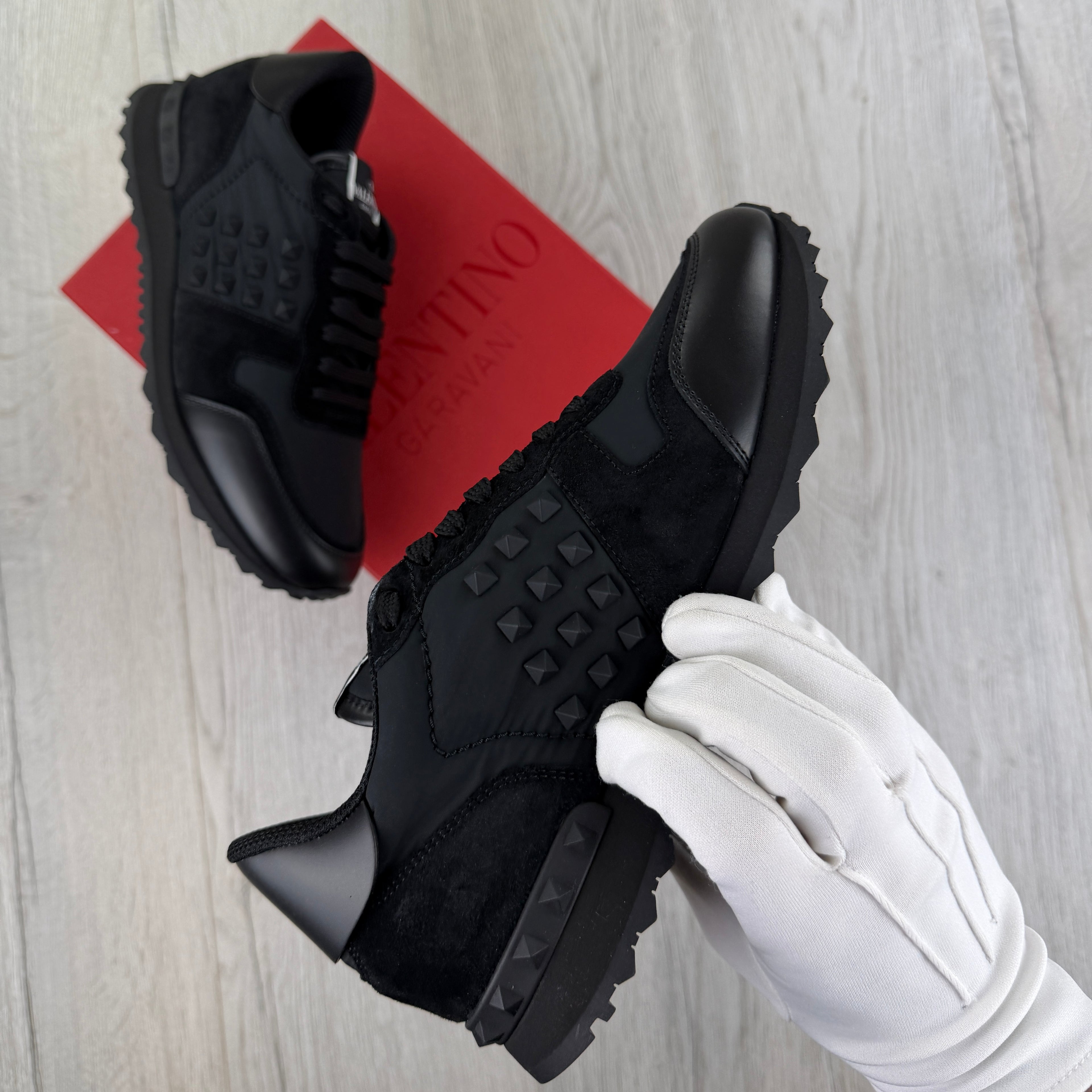 Valentino Men’s Black Rockrunner Trainers