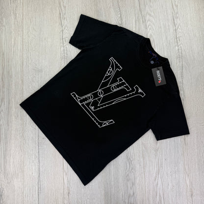 Louis Vuitton x NBA ‘ASSO CIATION’ Black T-shirt - Small