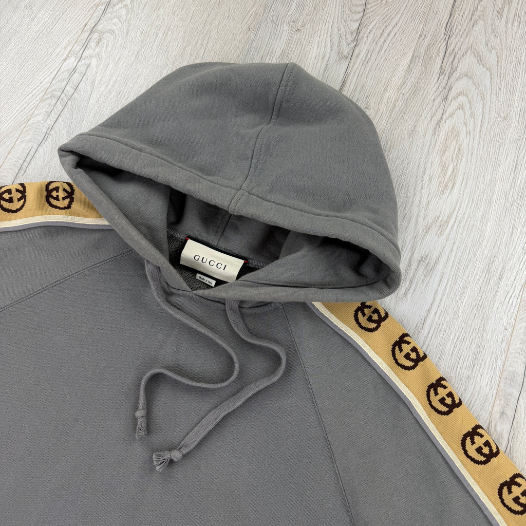 Gucci Men’s Grey Pullover Hoodie - Medium