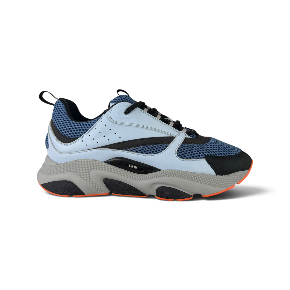 Dior B22 Light Blue Runners Orange Bottom Trainers - 45 (Fit Uk 10/10.5)