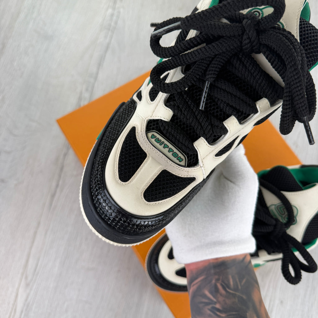 Louis Vuitton Men’s Black & Green Skate Trainers - Uk 7 (Fit Uk 8)