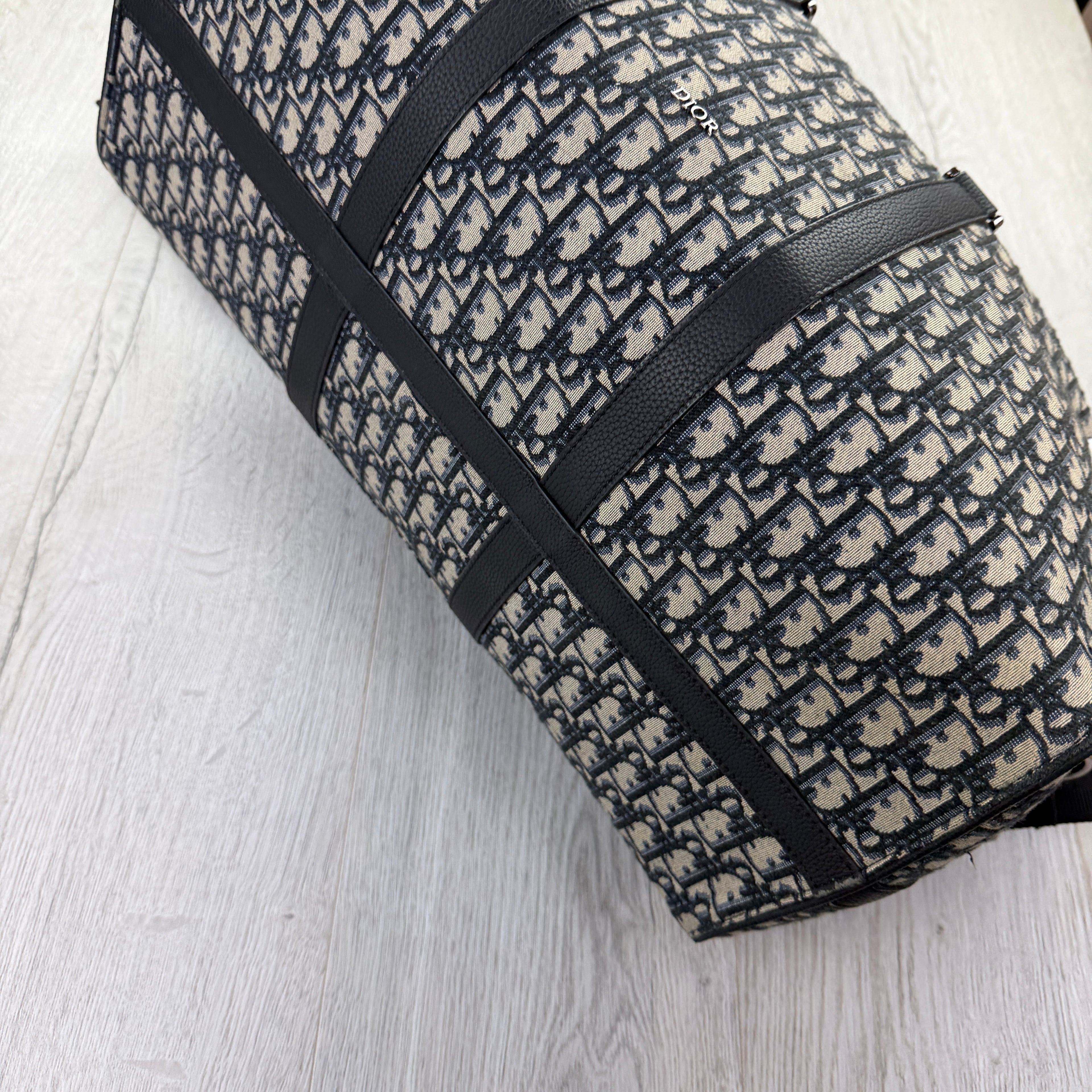 Dior Oblique Jacquard Lingo 50 Boston Bag Travel Bag