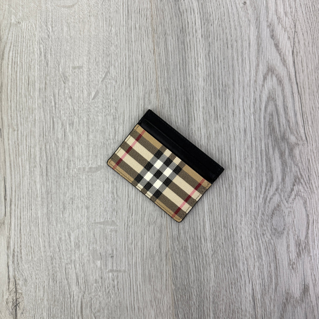 Burberry Vintage Check and Leather Card Case