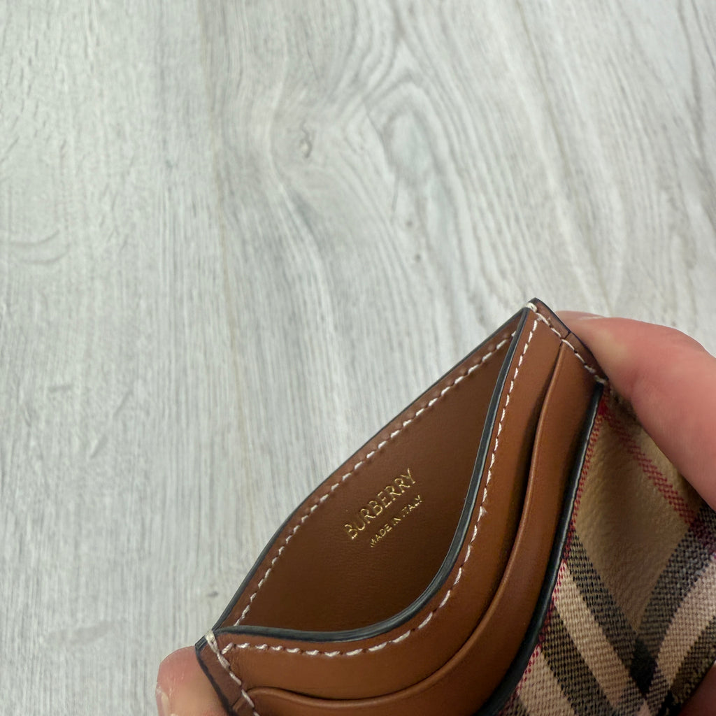 Burberry Vintage Check and Leather Card Case