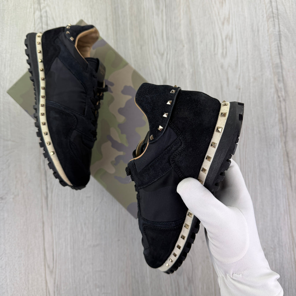 Valentino Men’s Navy Rockstud Trainers - Uk 10