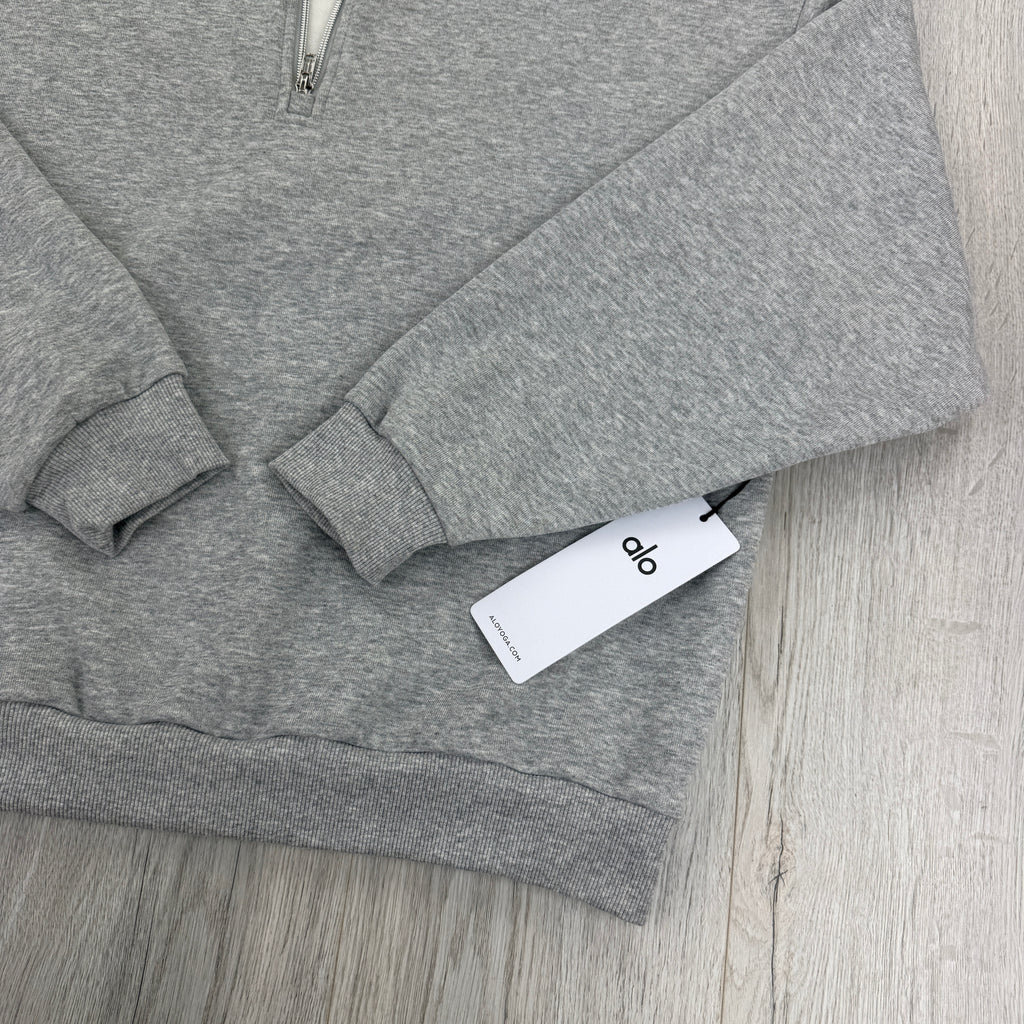 Alo Men’s Grey 1/4 Zip Fleece