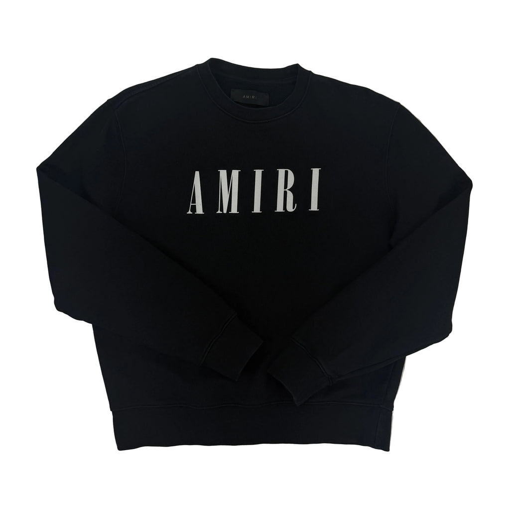 Amiri Men’s Black Crewneck Jumper - Medium