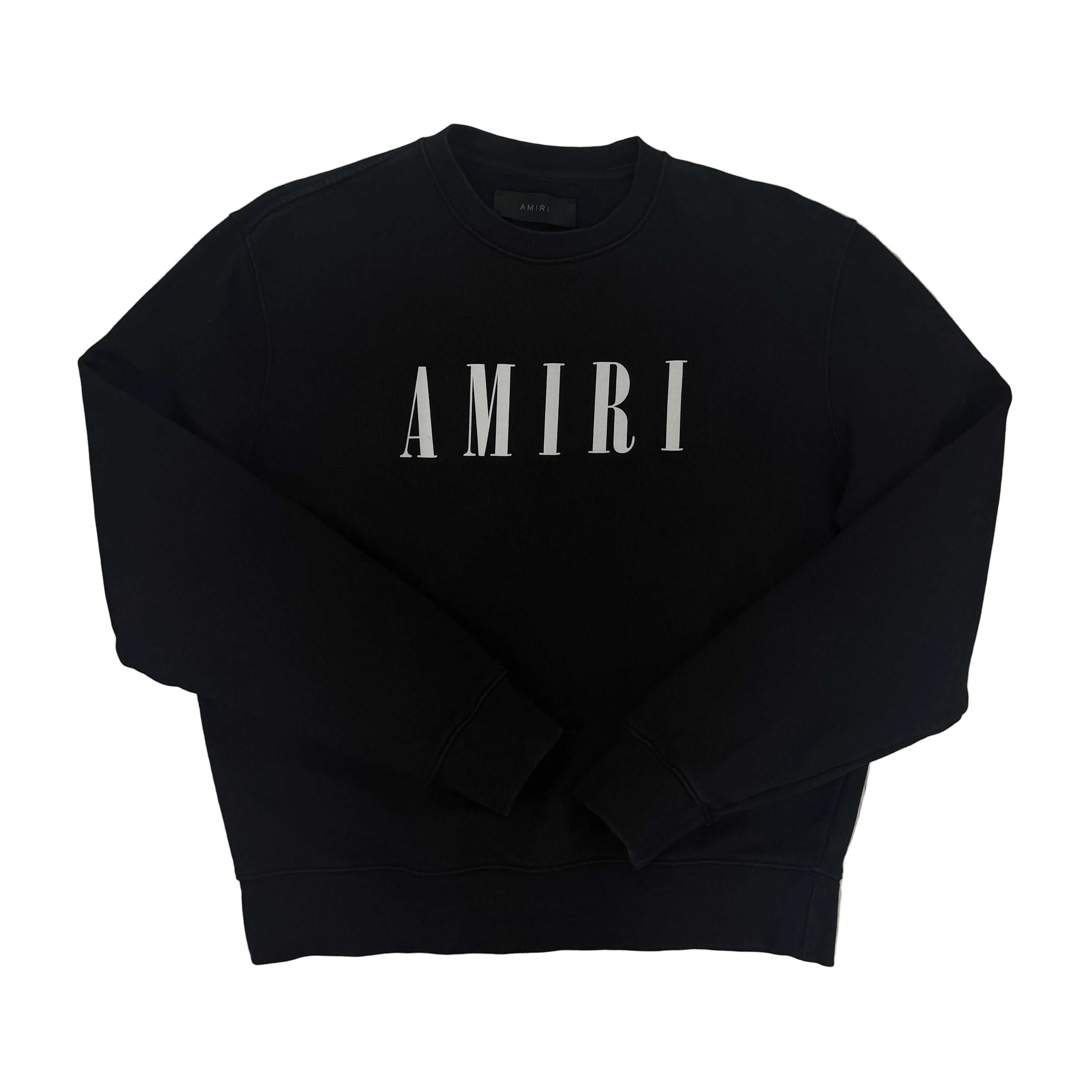 Amiri Men’s Black Crewneck Jumper - Medium