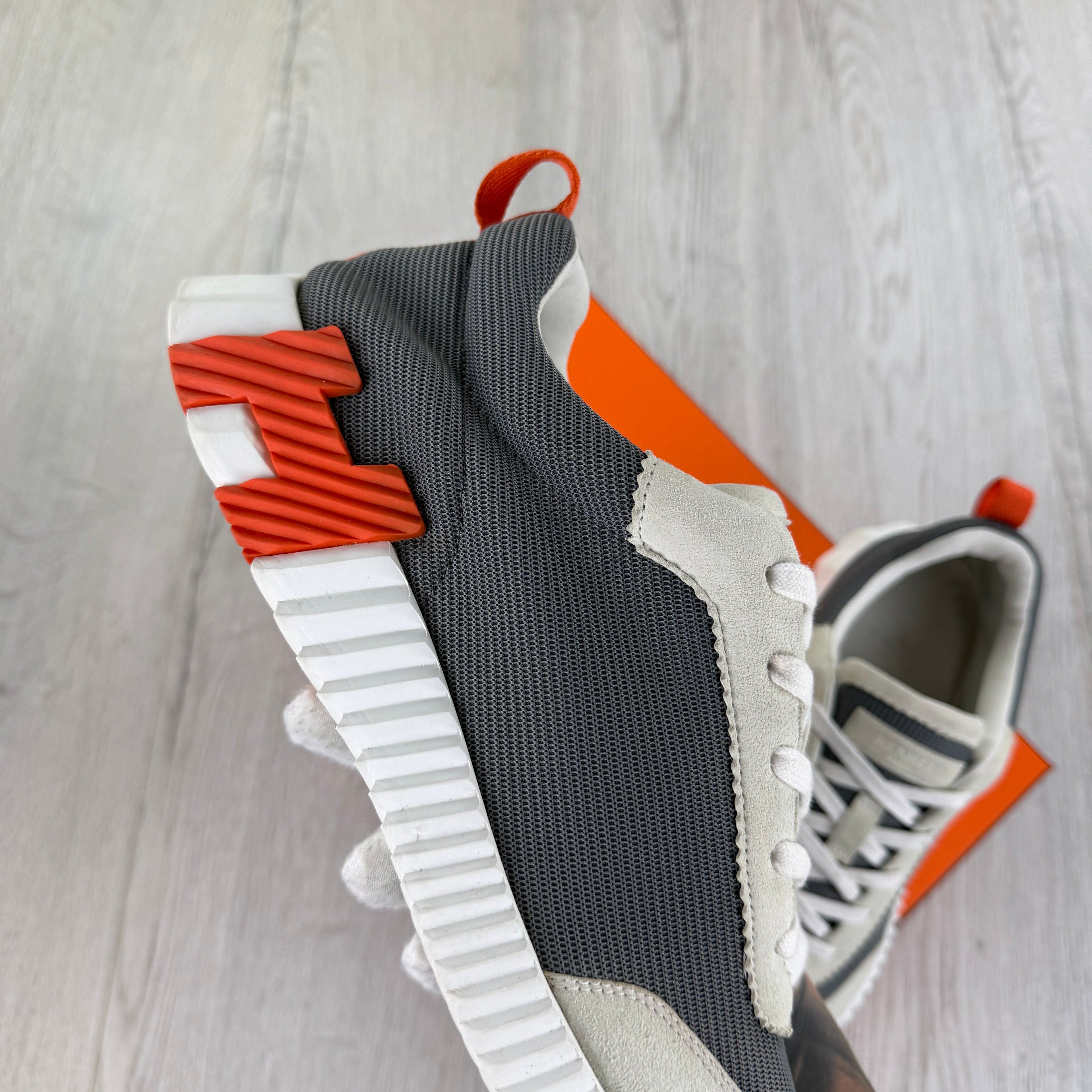 Hermes Men’s Beige Bouncing Sneakers - 43 (Uk 9)