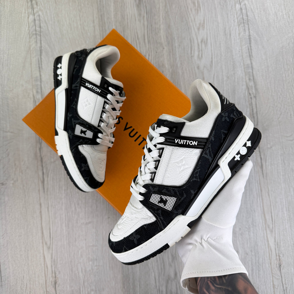 Louis Vuitton Men’s Black & White Low Trainers - Uk 6.5 (Fit 7.5)