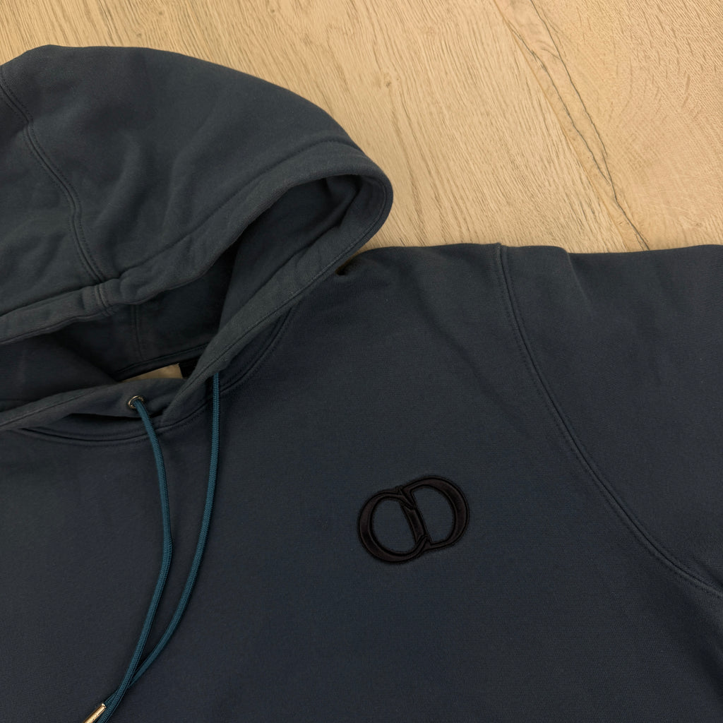 Dior Men’s Navy Pullover Hoodie - Large Slim