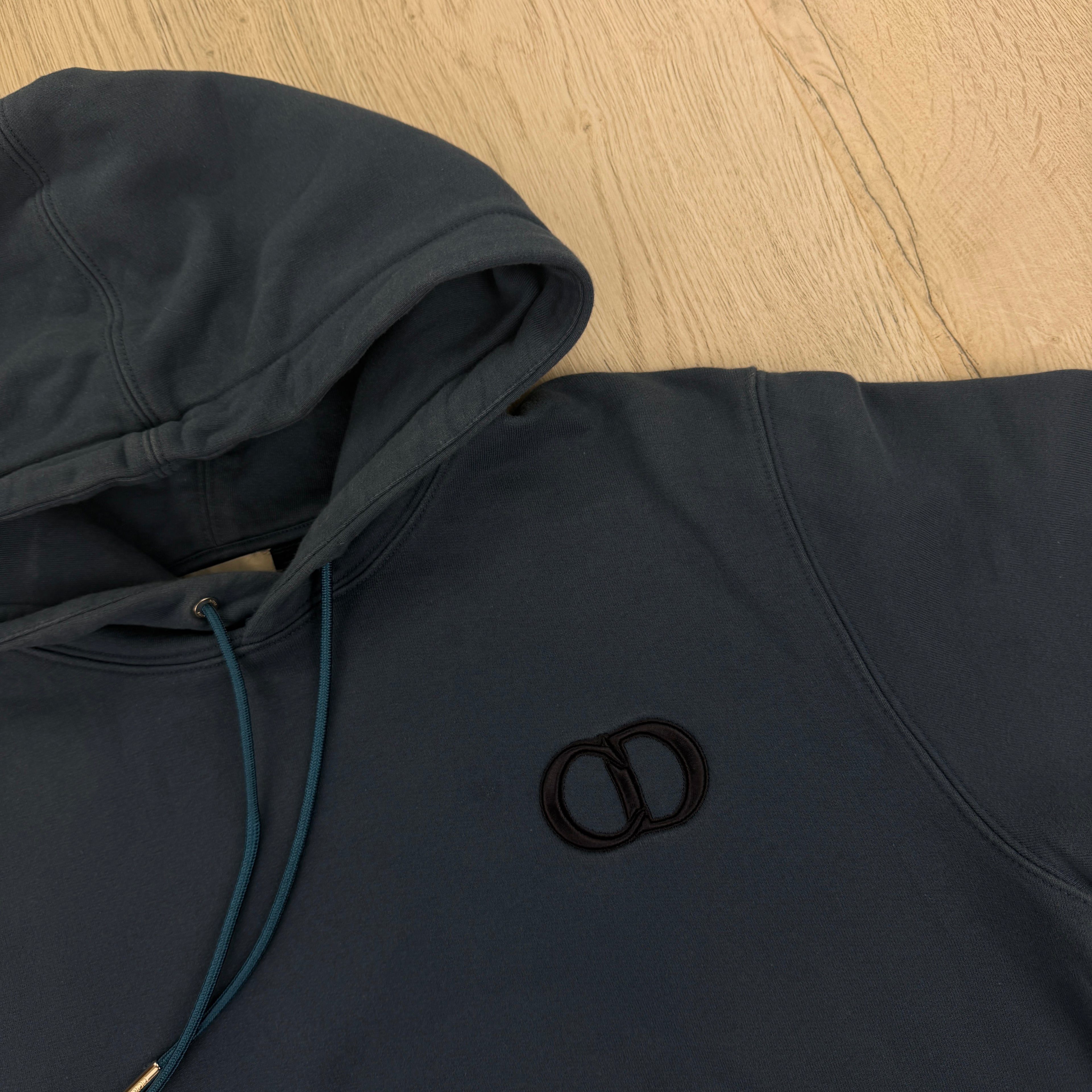 Dior Men’s Navy Pullover Hoodie - Large Slim