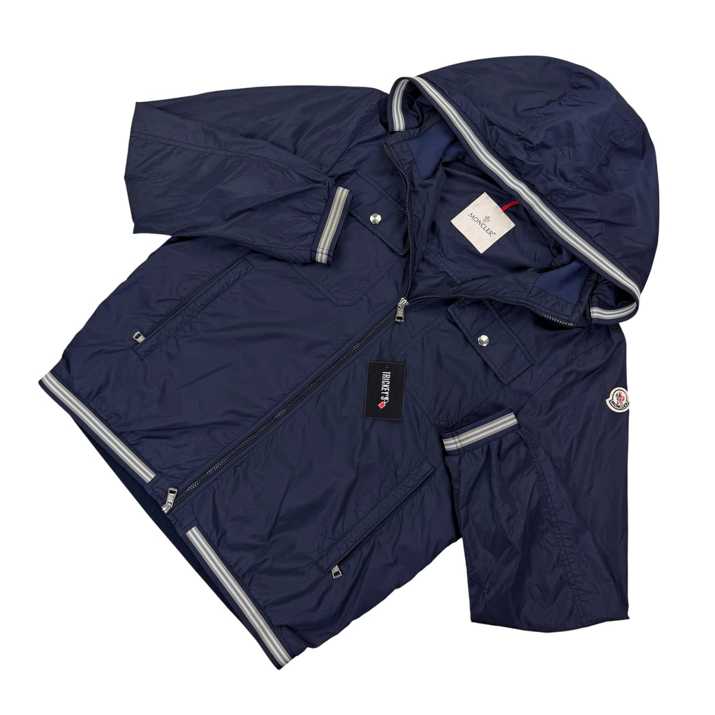 Moncler Men’s Navy Windbreaker Jacket - Size 4