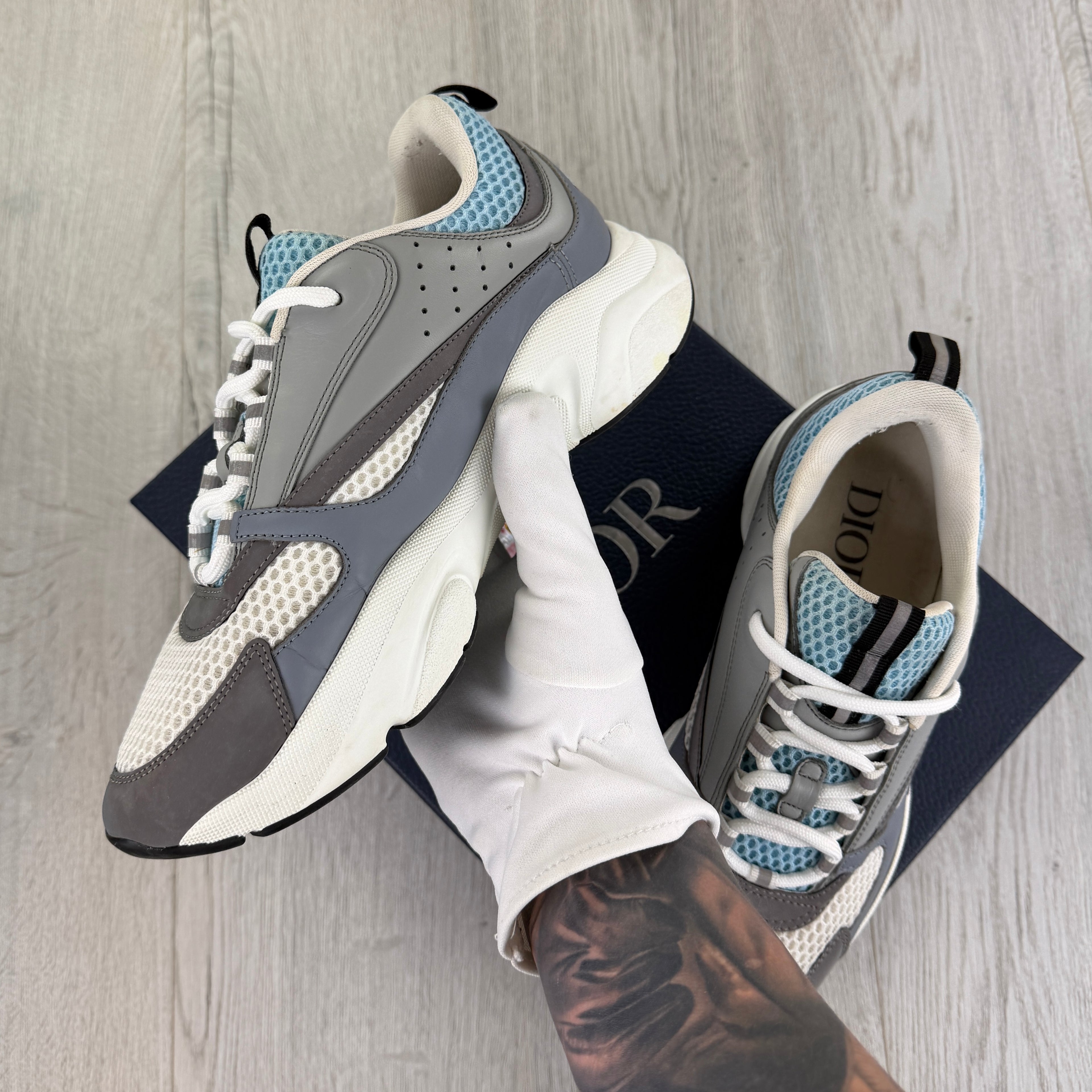 Dior B22 Men’s Baby Blue Runners - 42 (Fit Uk 7.5)