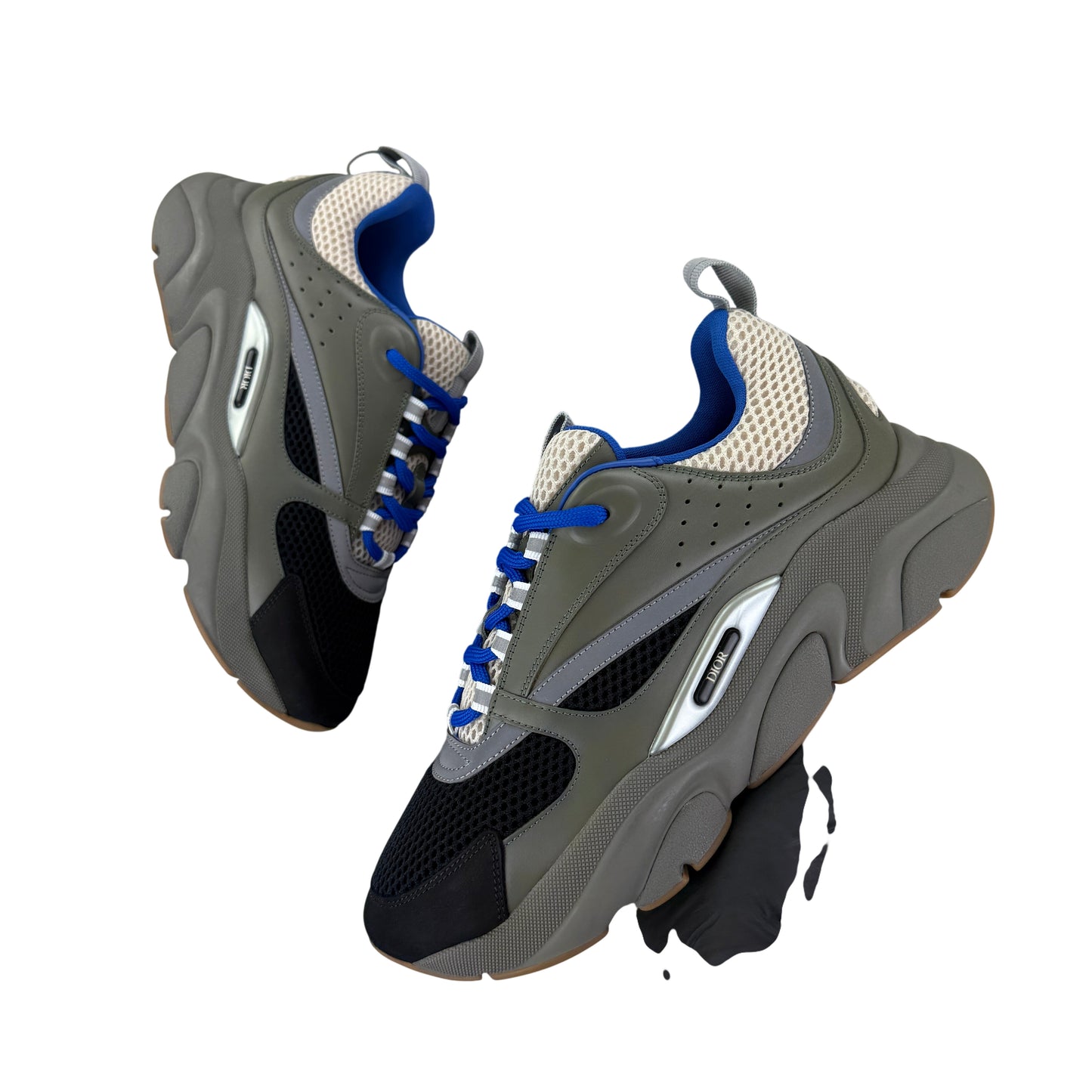 Dior B22 Men’s Khaki & Blue Trainers - 42 (Fit Uk 7.5)