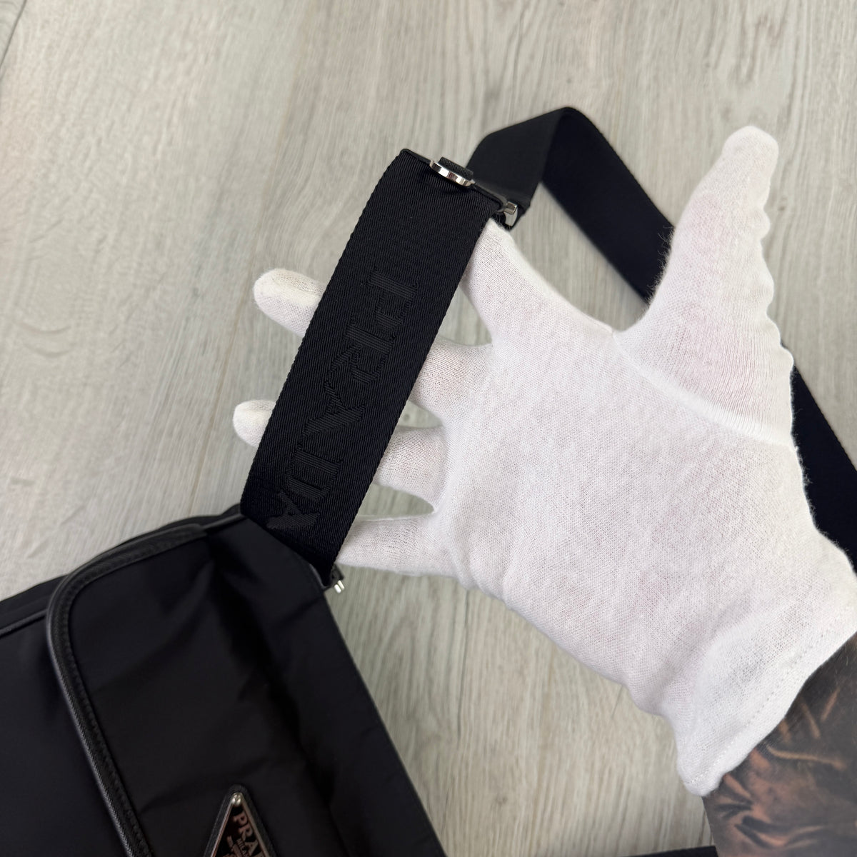 Prada Men’s Black Nylon Messenger Bag