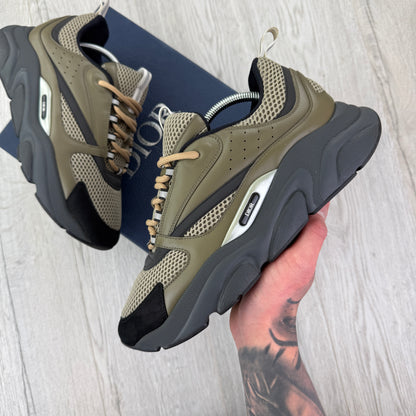 Dior B22 Men’s Khaki Grey Runners - 42 (Uk 7.5)