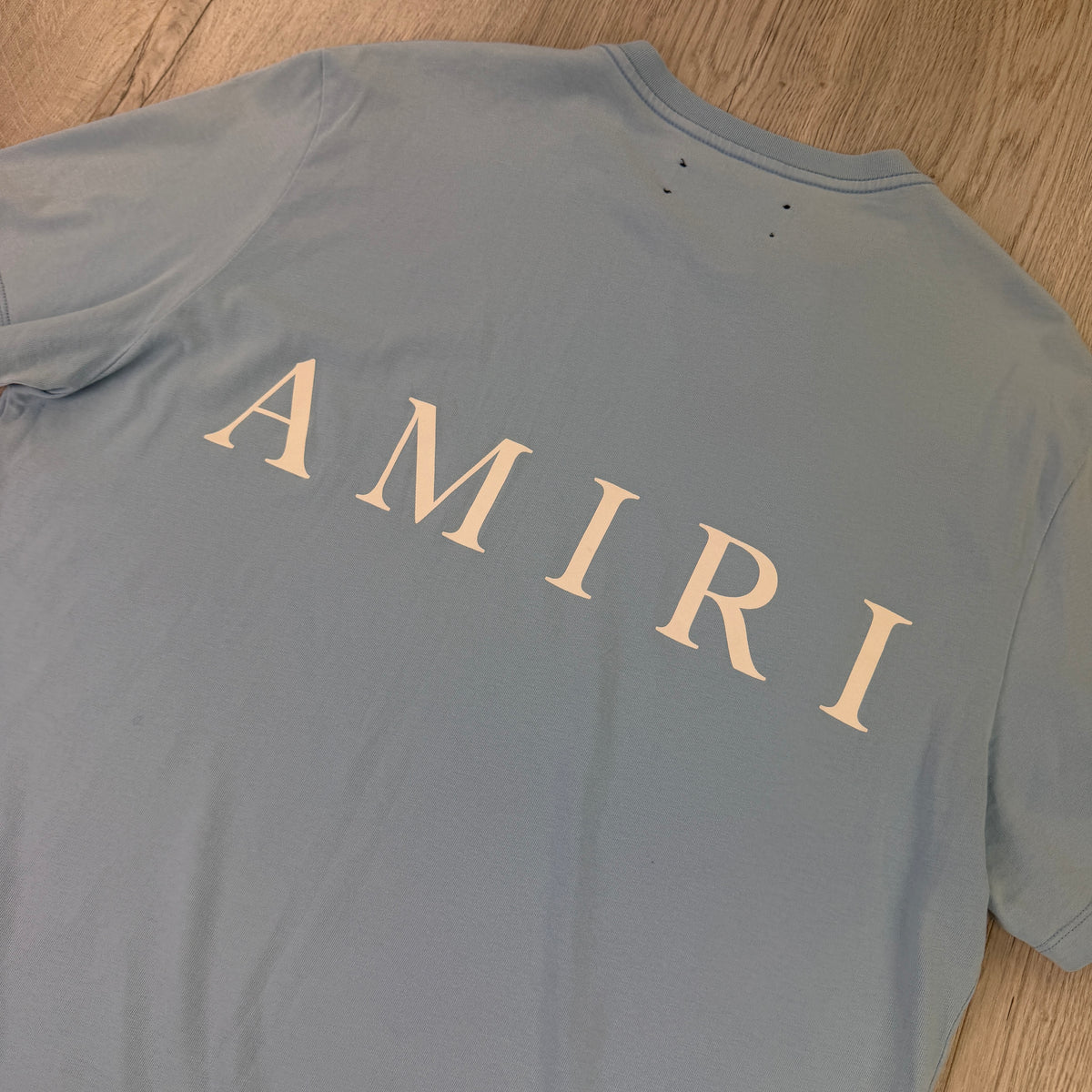 Amiri Men’s Baby Blue T-shirt - Large