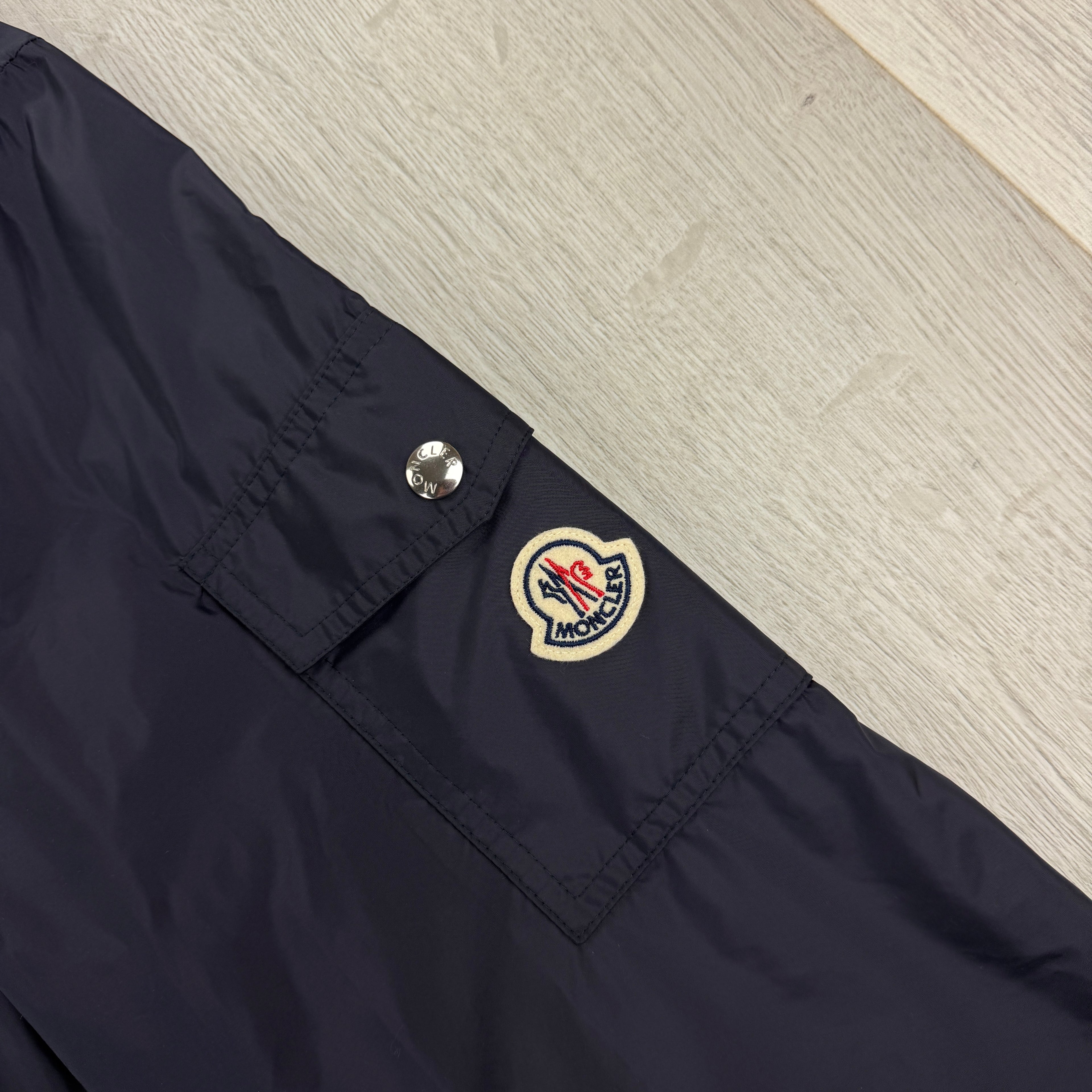Moncler Men’s Zip-up Navy Windbreaker Jacket - Size 5