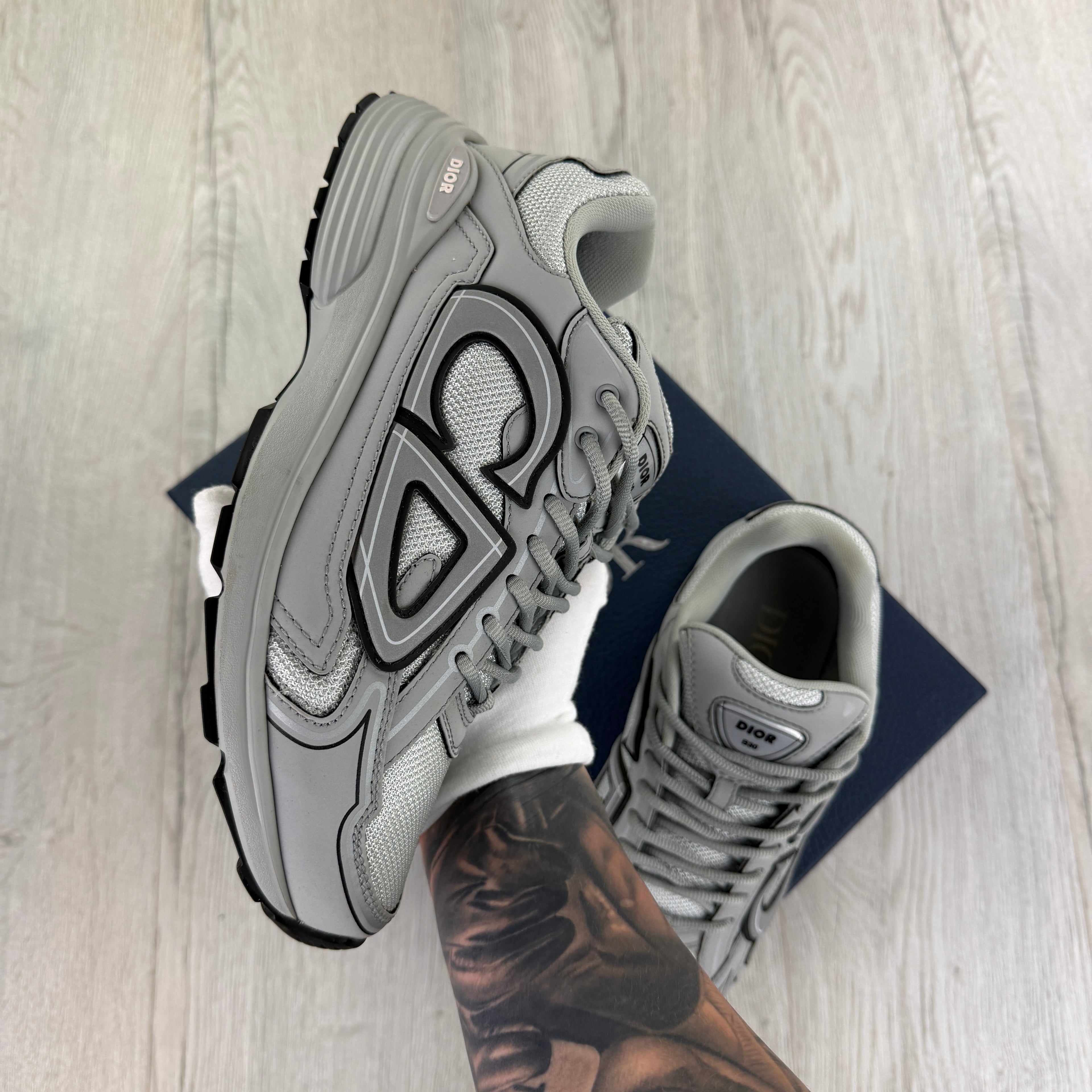 Dior B30 Men’s All Grey Trainers - 41 (Fit Uk 7)