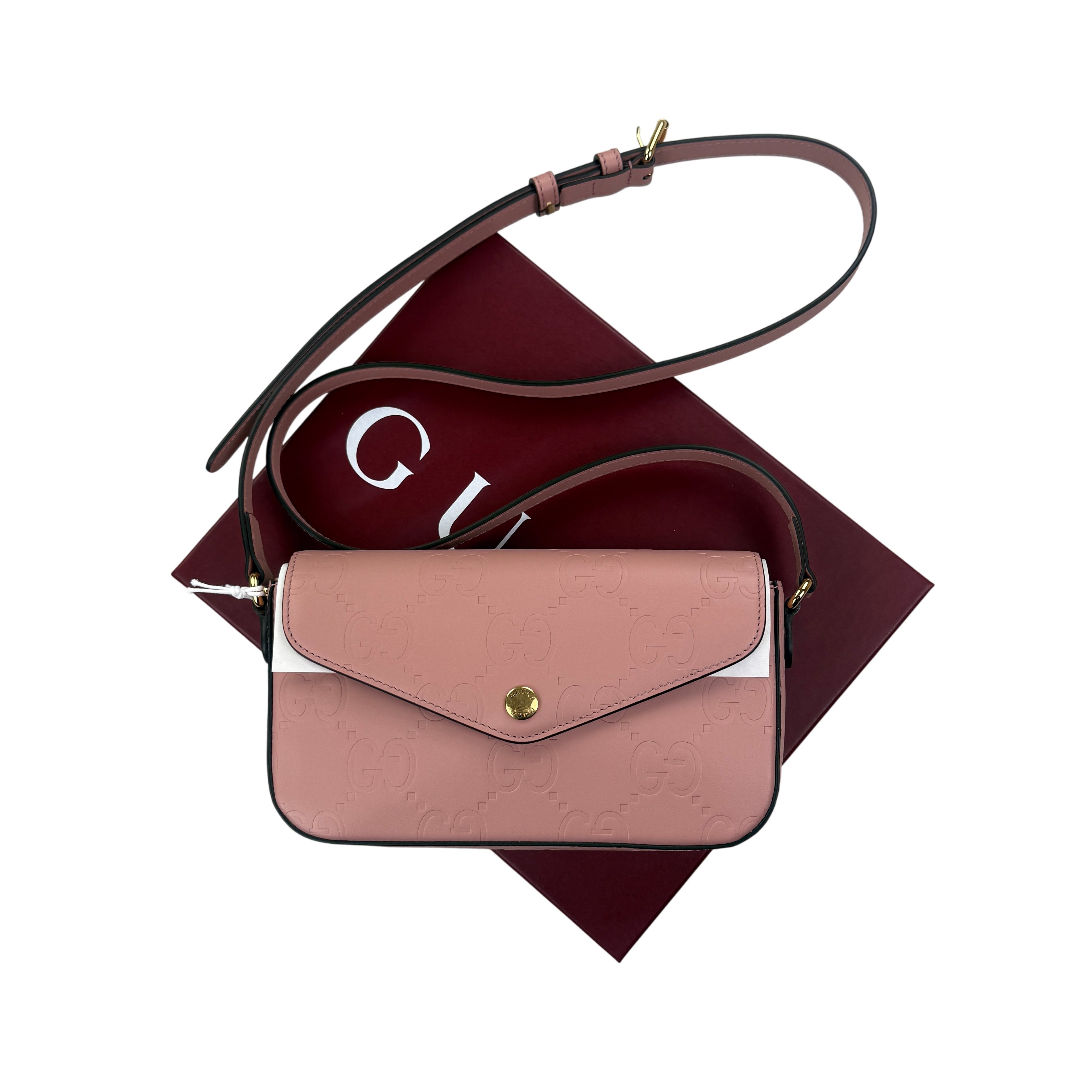 Gucci Women’s Pink GG Monogram Crossbody bag