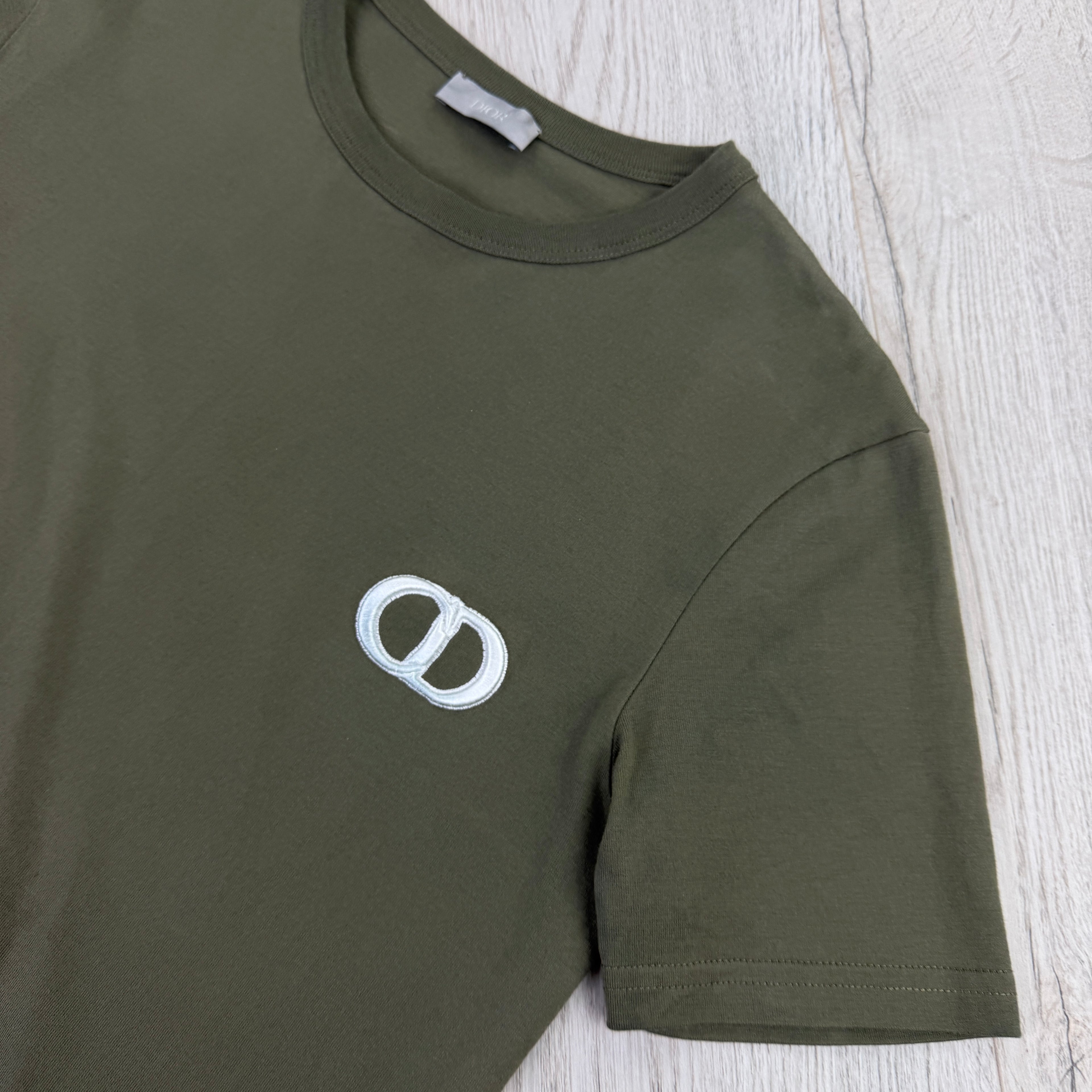 Christian Dior Men’s Khaki Green T-shirt - XS