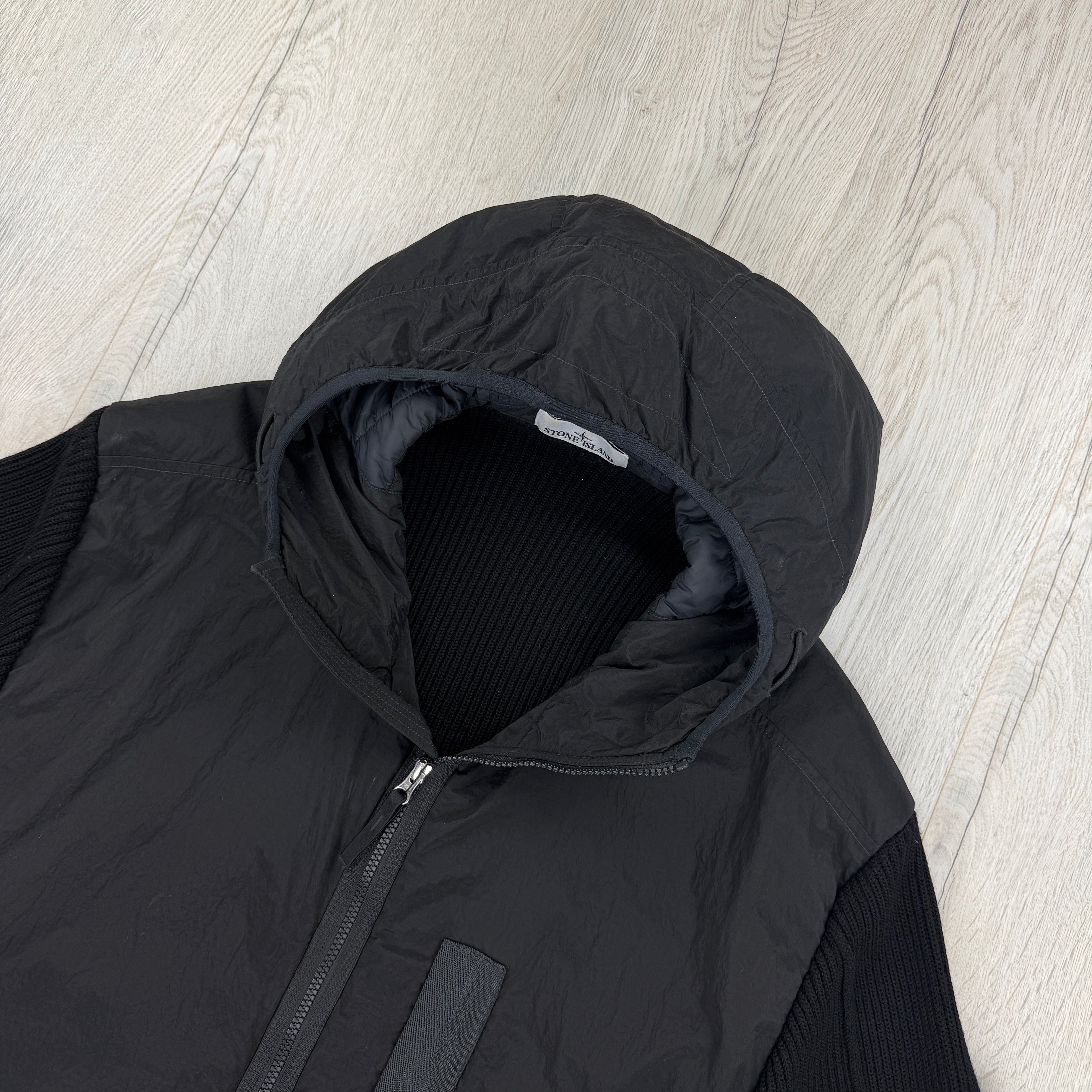 Stone Island Men’s Metal Nylon & Knitted Zip-up Primaloft Jacket