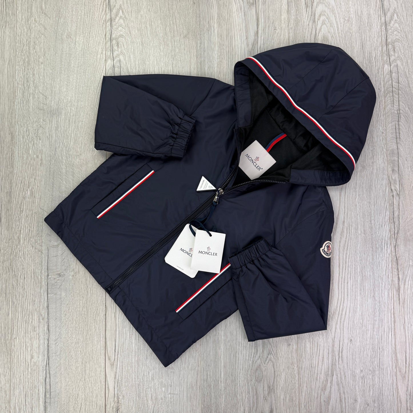 Moncler Kids Granduc Navy Zip-up Windbreaker - Aged 8