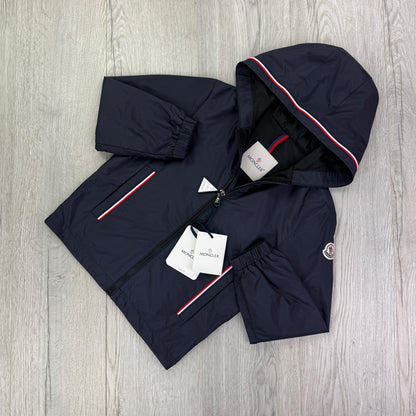 Moncler Kids Granduc Navy Zip-up Windbreaker - Aged 8
