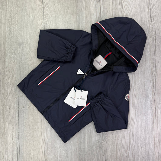 Moncler Kids Granduc Navy Zip-up Windbreaker - Aged 8