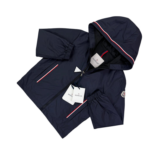 Moncler Kids Granduc Navy Zip-up Windbreaker - Aged 8
