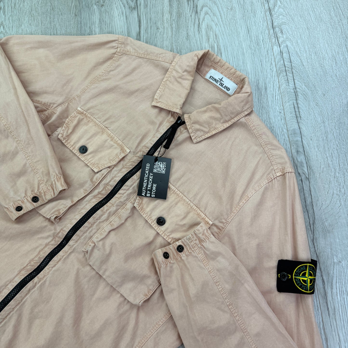 Stone Island Men’s Salmon Overshirt - Small