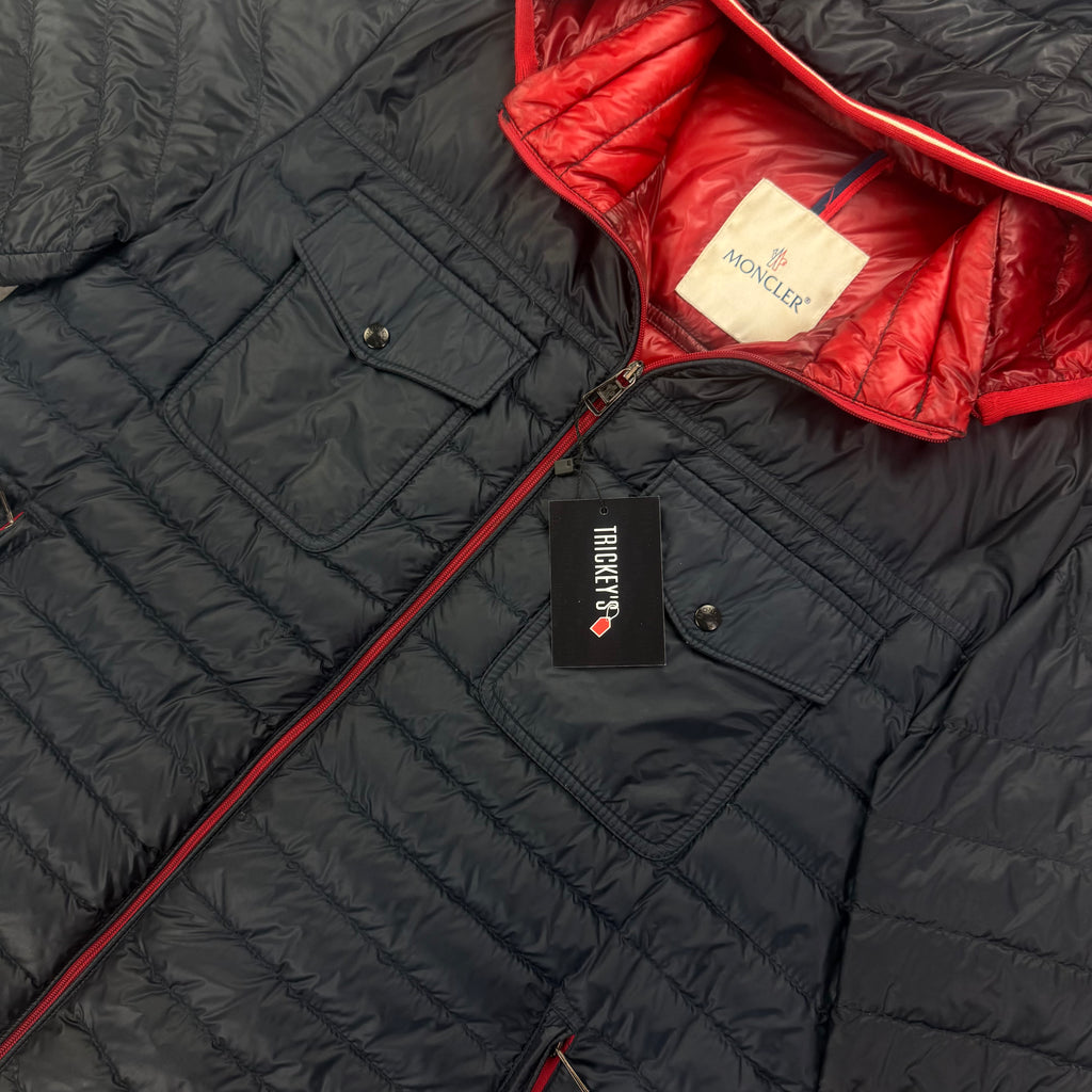 Moncler Men’s Navy / Red Clovis Jacket - Size 3