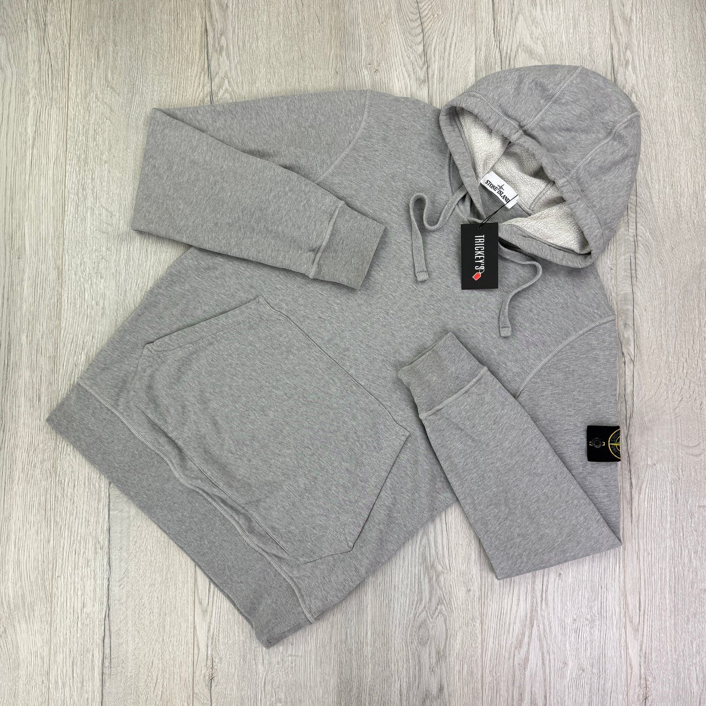 Stone Island Men’s Grey Pullover Hoodie - XL