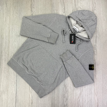 Stone Island Men’s Grey Pullover Hoodie - XL