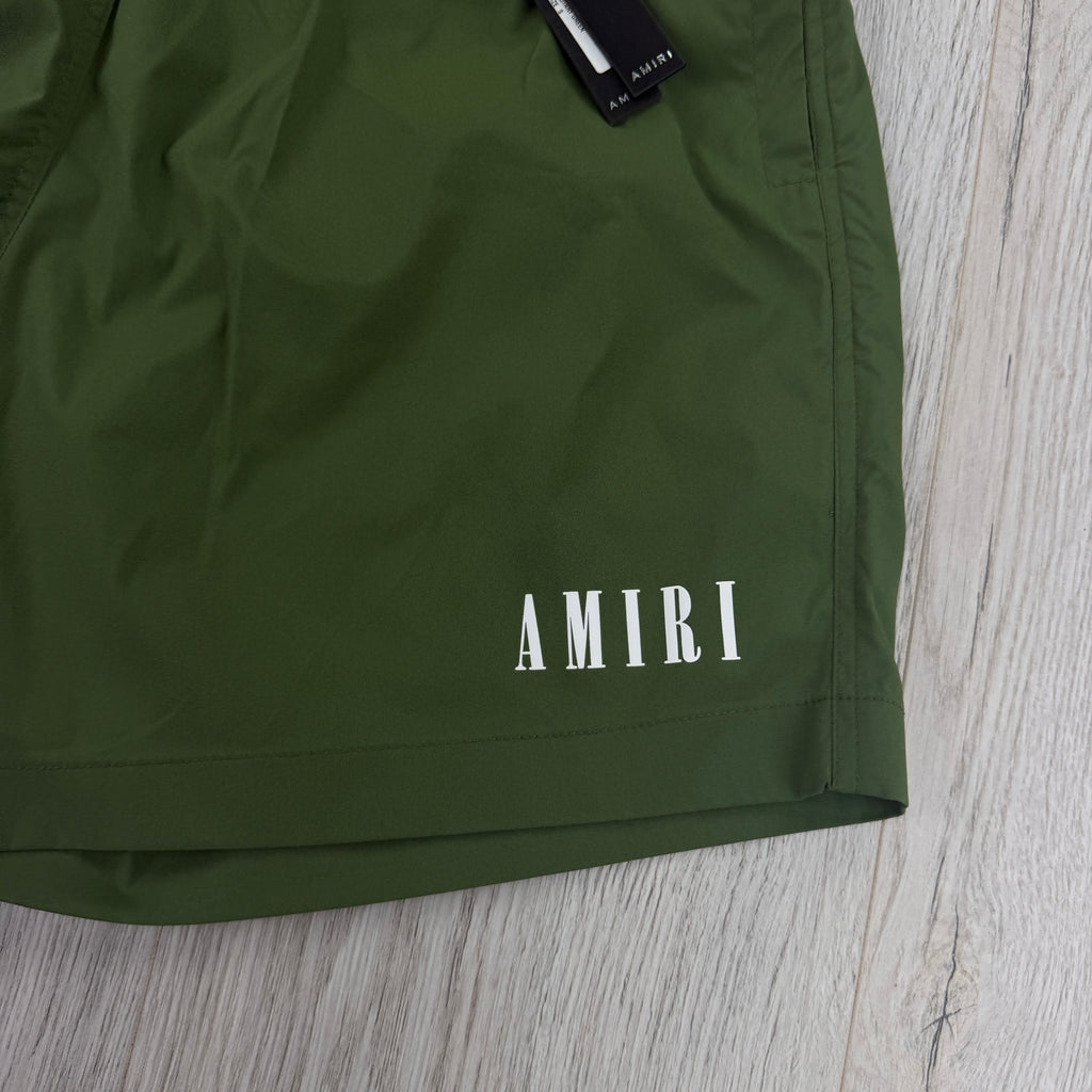 Amiri Men’s Green Swim Shorts - Small