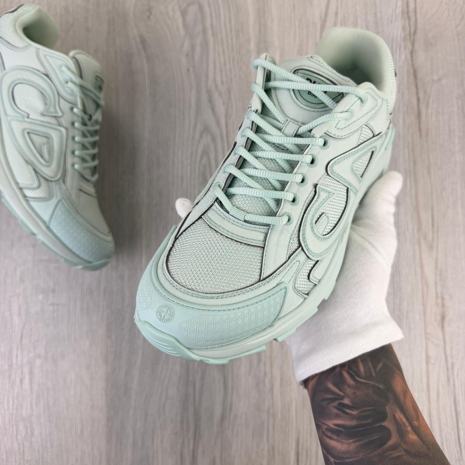 Dior x Stone Island B30 Men’s Mint Green Trainers - 43 (Uk 9)