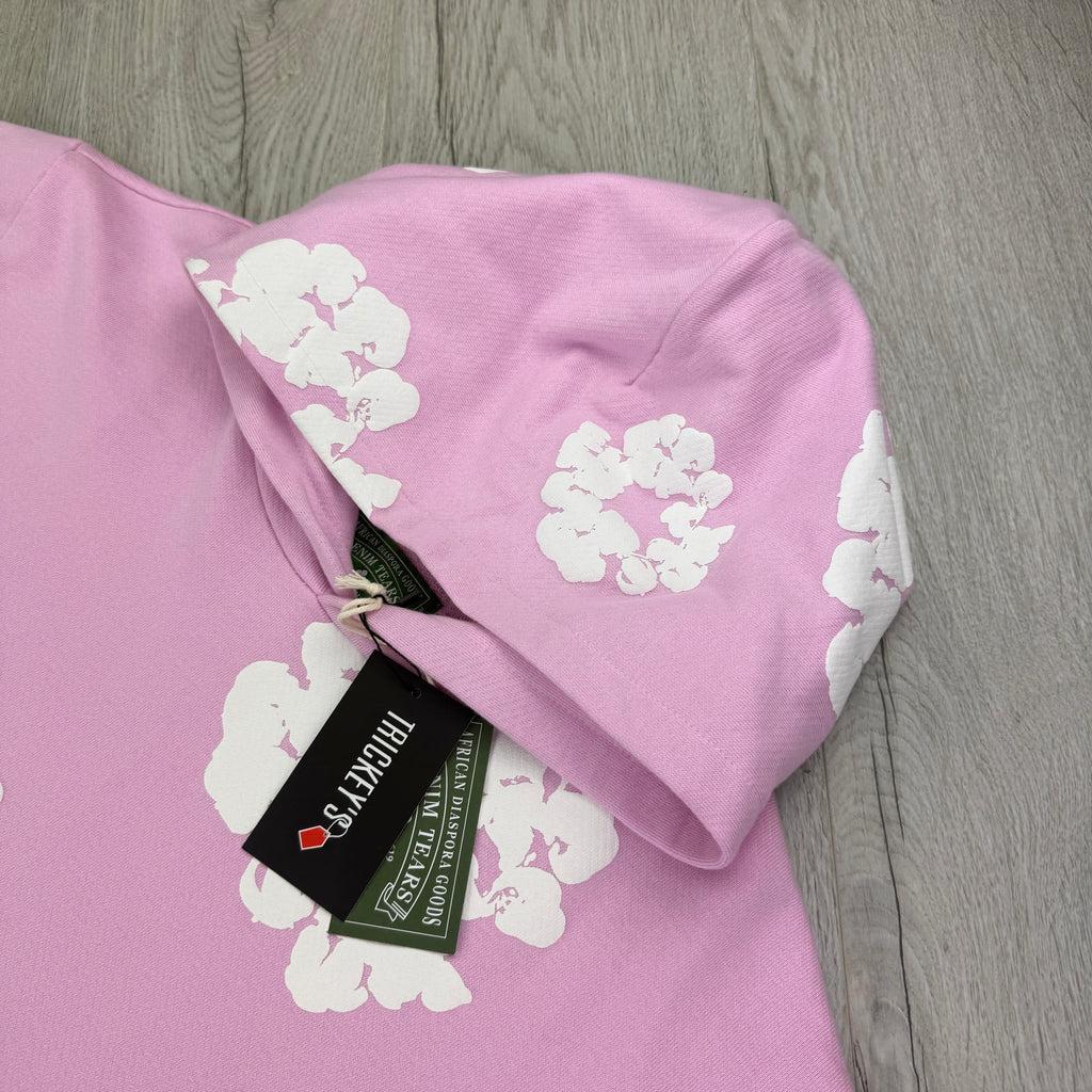 Denim Tears Baby Pink Pullover Hoodie