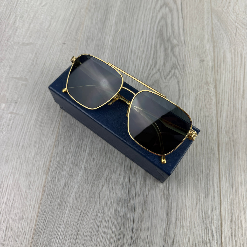 Louis Vuitton Men’s Gold Sunglasses