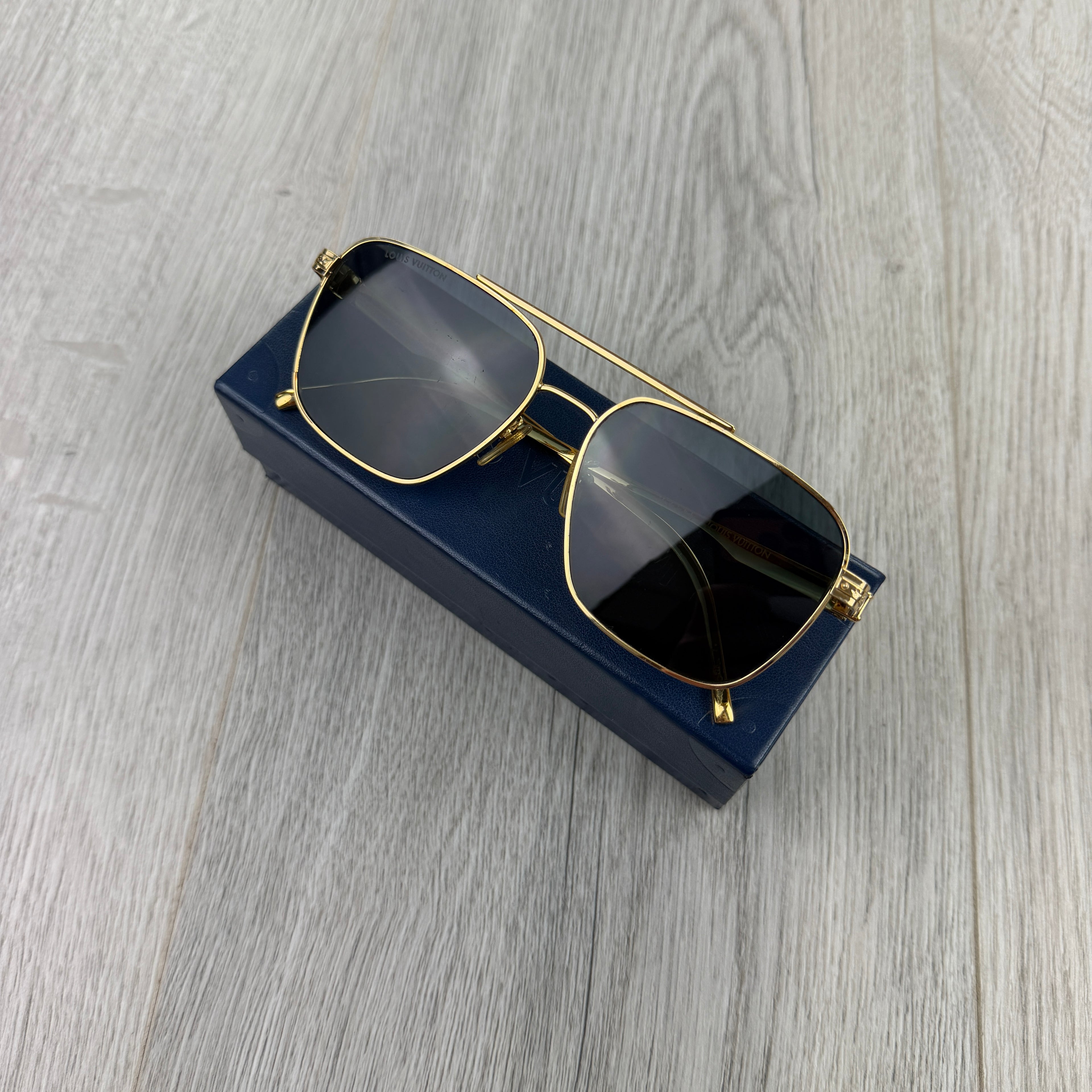 Louis Vuitton Men’s Gold Sunglasses