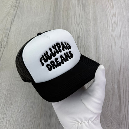 Fully Paid Mens Black & White Baseball Cap