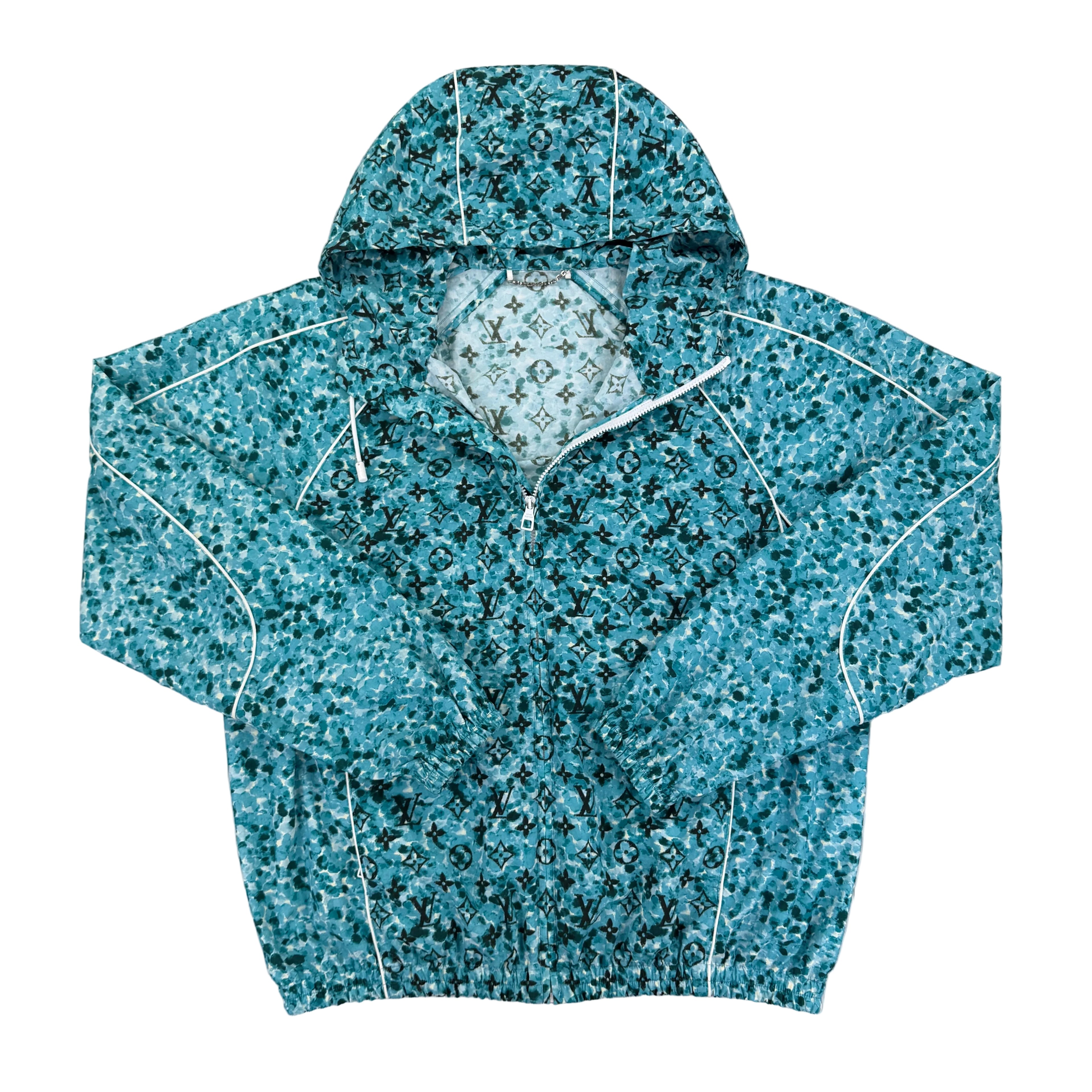 Louis Vuitton Men’s Pointillism Nylon Monogram Windbreaker - Size 50